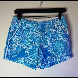 Lilly Pulitzer Callahan Shorts Ariel Blue Lion In The Sun